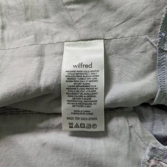 Aritzia Wilfred Wander Linen Puff-Sleeve Blouse Medium - Picture 7 of 12